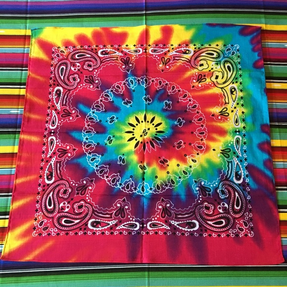 NWOT☮️Hippy Boho colorful 🌈bandana/face madk😷 - Picture 5 of 5
